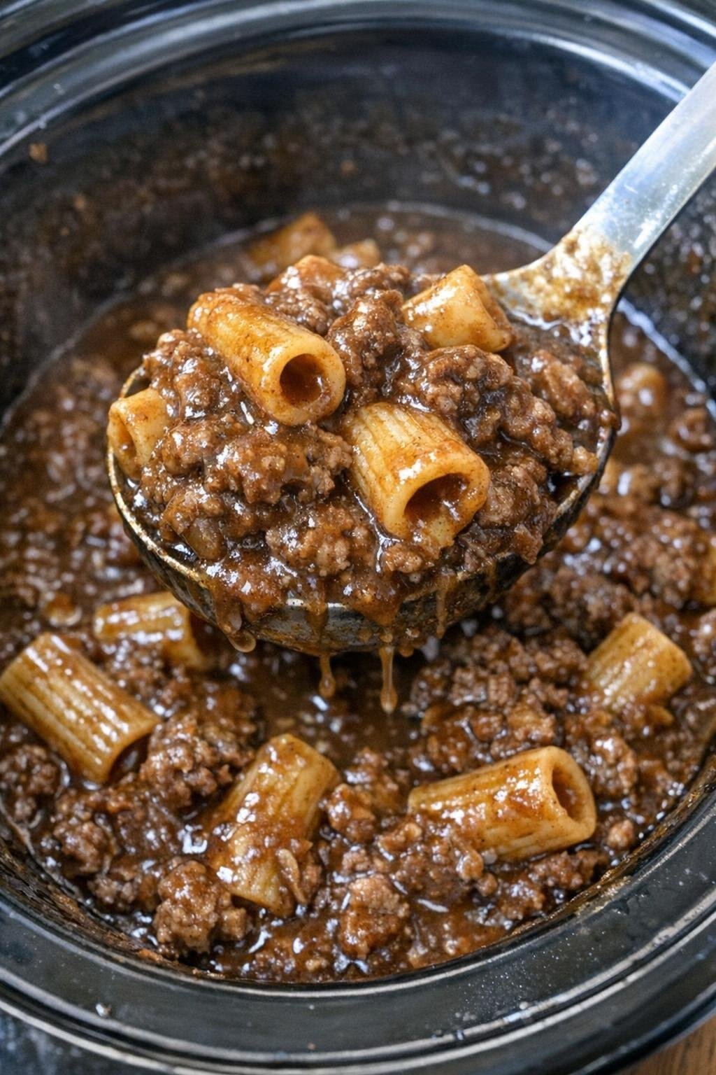 Slow Cooker Beef and Rigatoni Pasta Recipe