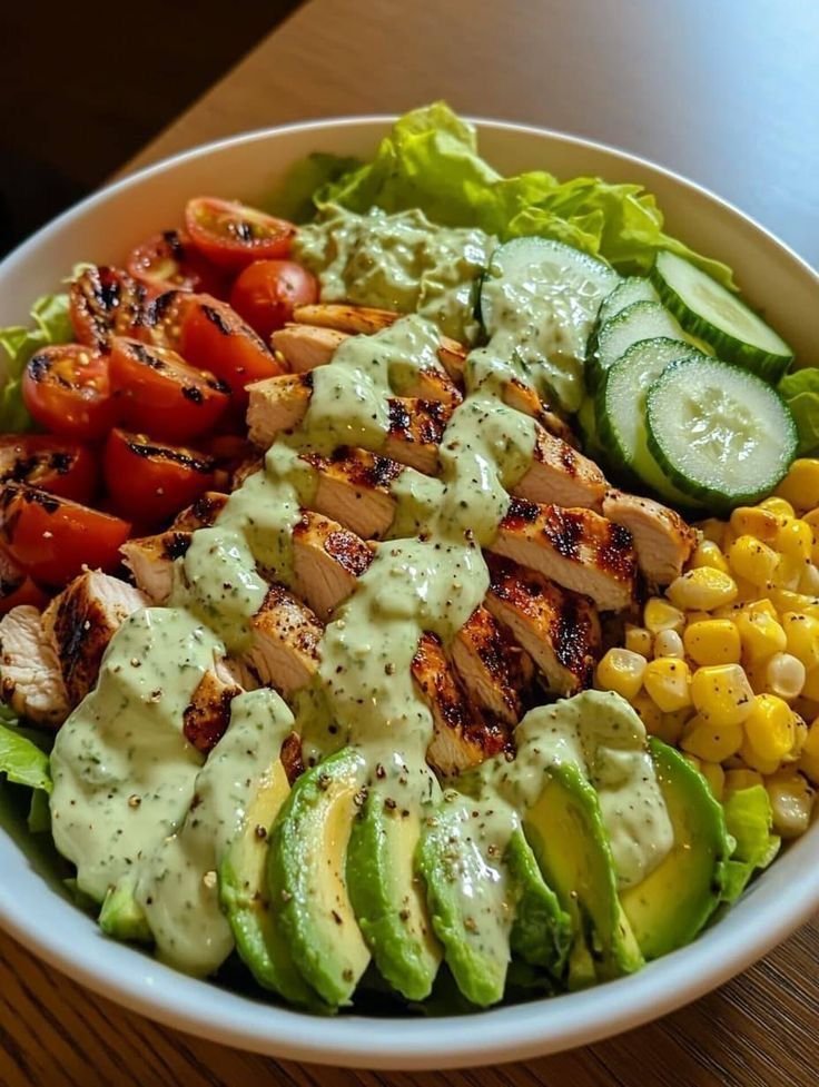 Grilled Chicken Avocado Salad