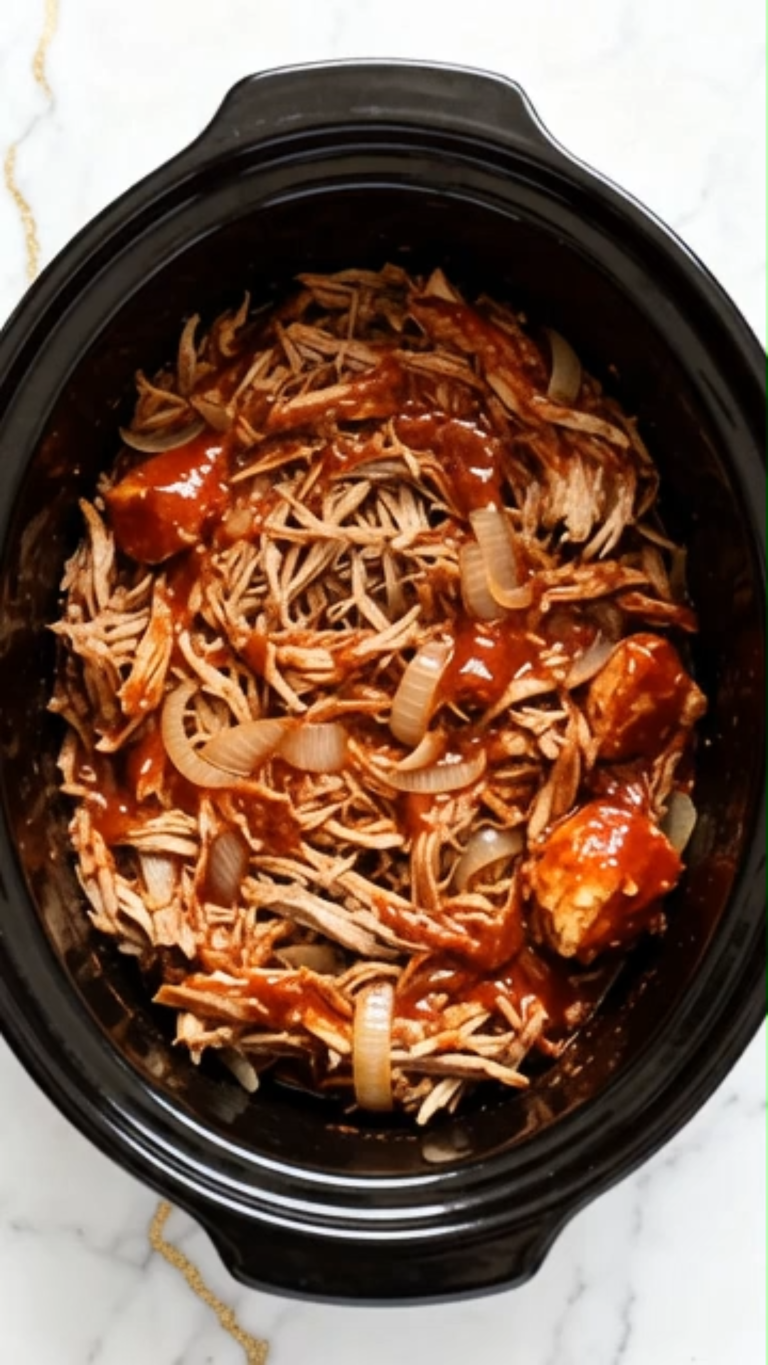 Slow Cooker BBQ Pulled Chicken Recipe