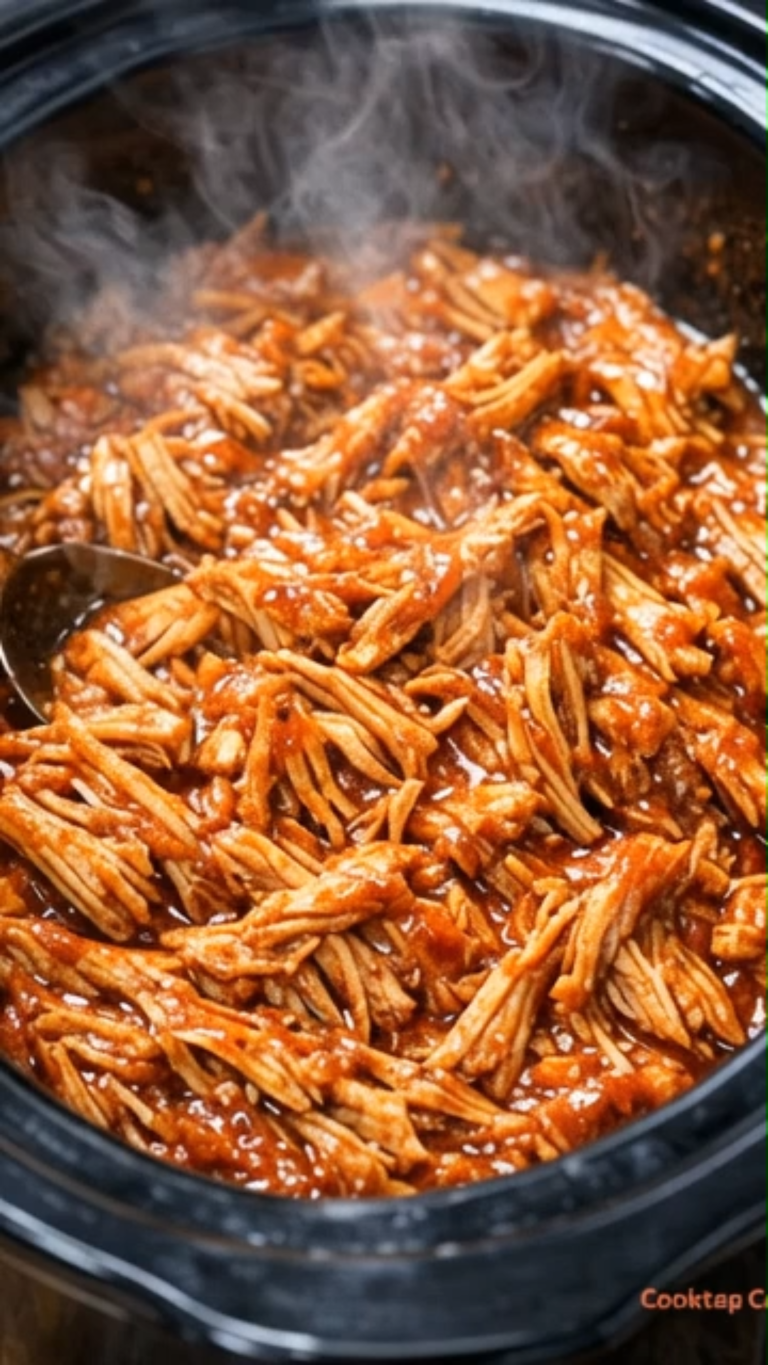 Slow Cooker BBQ Pulled Chicken Recipe