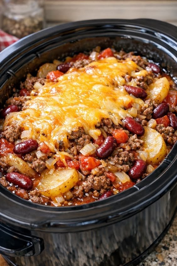Slow Cooker Cowboy Casserole