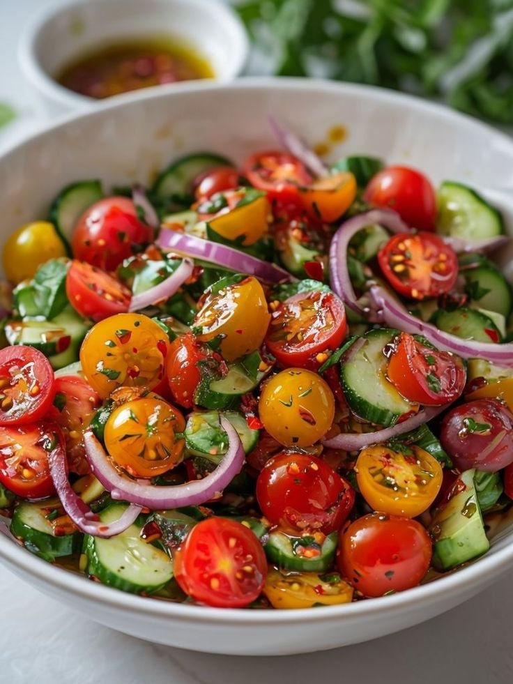Fresh Cucumber Tomato Salad