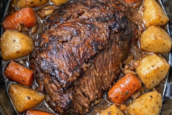 Slow Cooker Pot Roast with Potatoes and Carrots