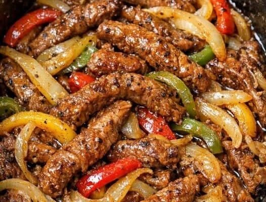 Slow Cooker Steak Fajitas Recipe