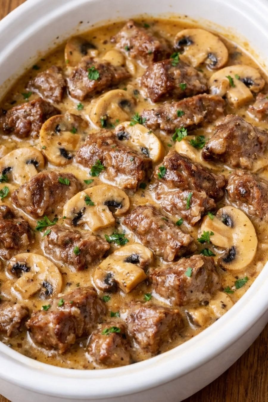 Creamy Beef Tips with Mushrooms and Gravy