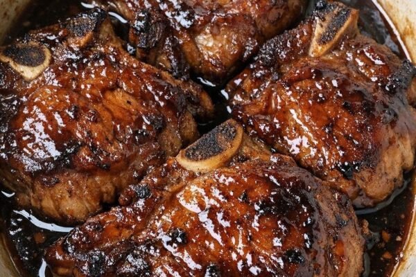 Slow Cooker 4-Ingredient Teriyaki Pork Chops!