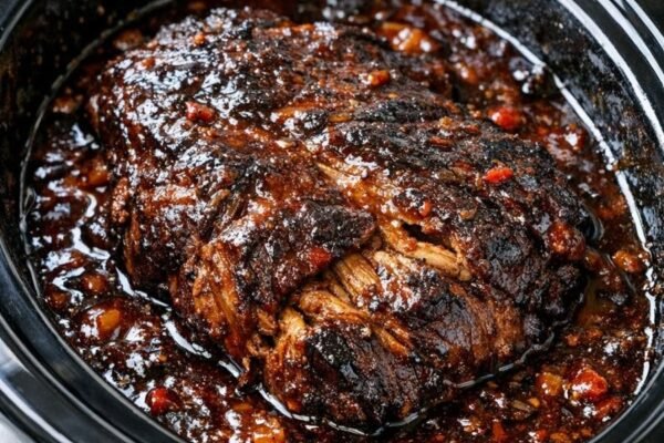 Slow Cooker Balsamic Brown Sugar Beef Roast