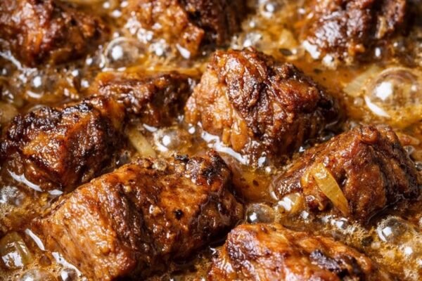 Slow Cooker Garlic Butter Steak Bites