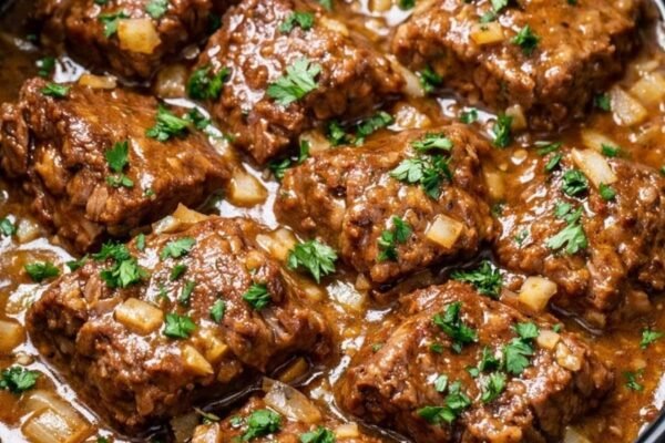 Slow Cooker Salisbury Steak