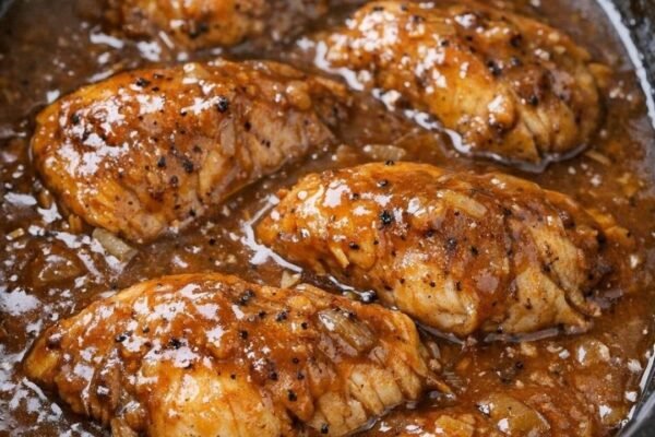 Slow Cooker Honey Garlic Chicken Thighs