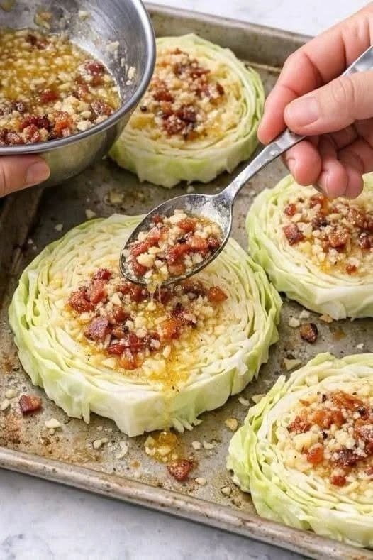 Roasted Cabbage Steaks Recipe