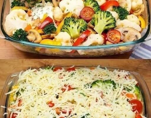 Creamy Cheesy Vegetable Casserole Recipe