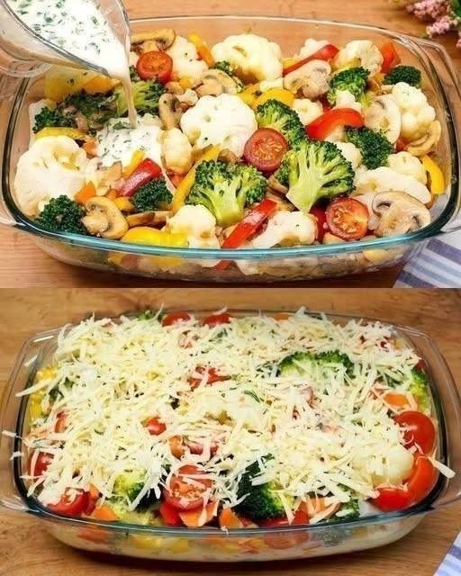 Creamy Cheesy Vegetable Casserole Recipe
