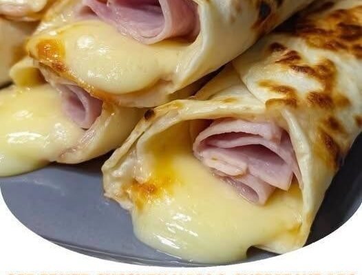 Air Fryer Chicken Ham and Cheese Wraps