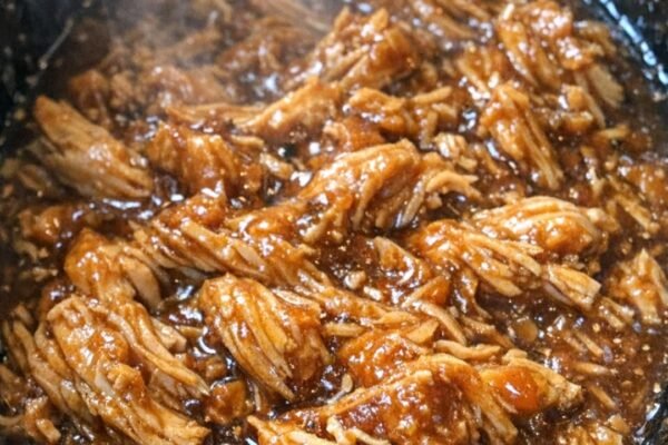Slow Cooker Shredded BBQ Chicken Recipe