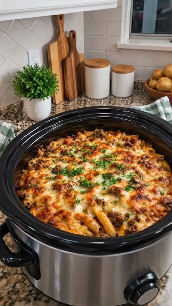 Crockpot Baked Ziti Recipe