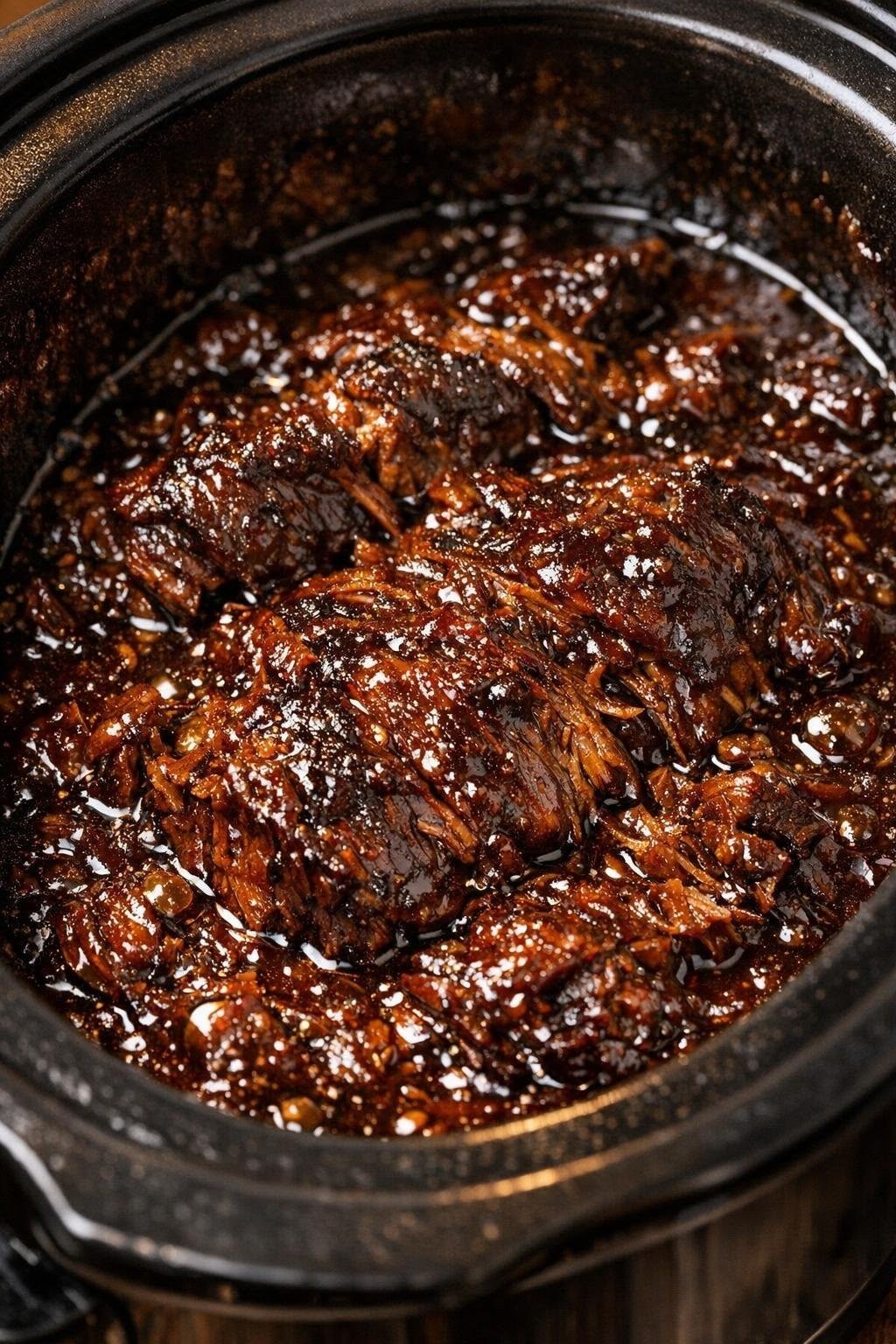 Slow Cooker BBQ Shredded Beef