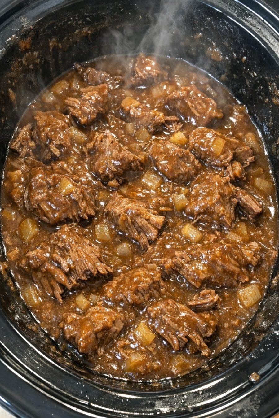 Slow Cooker Beef Tips and Gravy Recipe