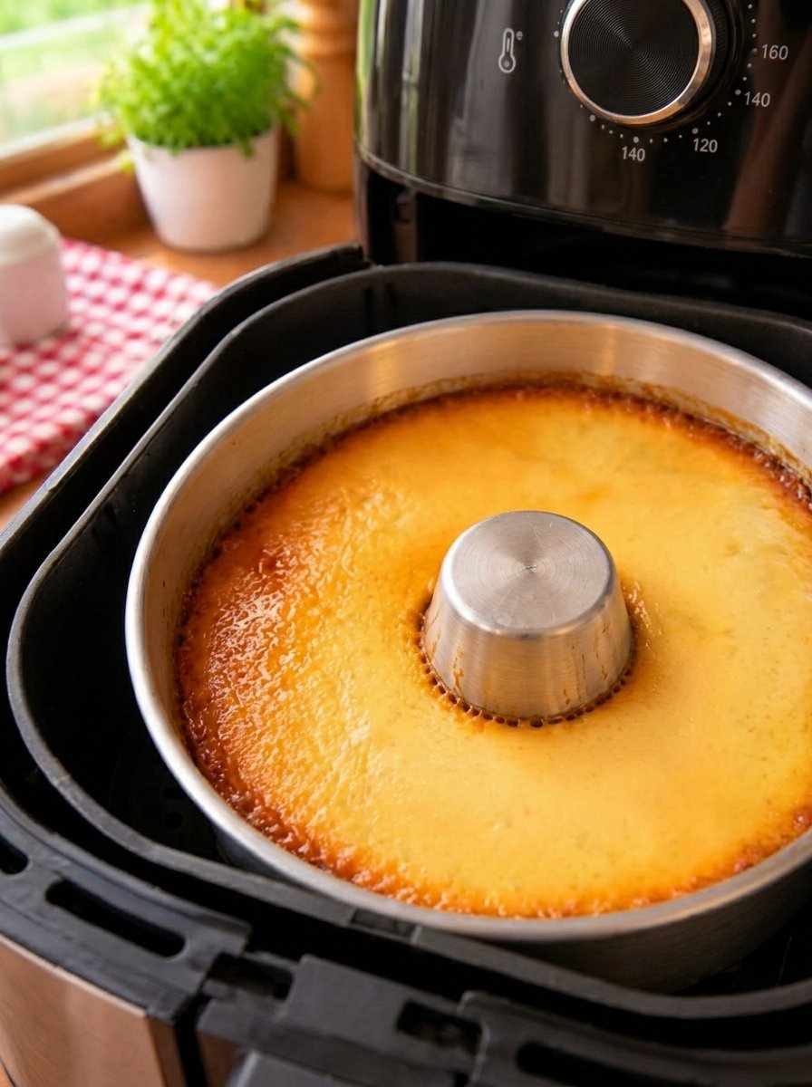 Easy Air Fryer Flan Cake